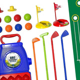 Maxbell Children's Golf Clubs Portable Outdoor Lawn Preschool Educate Kids Golf Toys Style A