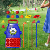 Maxbell Children's Golf Clubs Portable Outdoor Lawn Preschool Educate Kids Golf Toys Style B