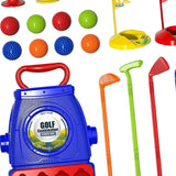 Maxbell Children's Golf Clubs Portable Outdoor Lawn Preschool Educate Kids Golf Toys Style B