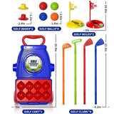 Maxbell Children's Golf Clubs Portable Outdoor Lawn Preschool Educate Kids Golf Toys Style B