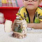 Maxbell ATM Password Money Saving Box for Kids Boys Girls 3 4 5 6 7 8 9 10 Years Old Beige