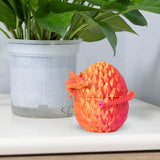 Maxbell 3D Printed Dragon in Egg Dragon Figurine Decor for Living Room Shelf Cabinet red gold
