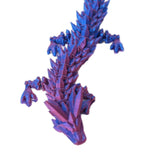 Maxbell 3D Printed Dragon in Egg Dragon Figurine Decor for Living Room Shelf Cabinet red blue