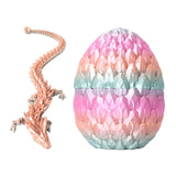 Maxbell 3D Printed Dragon in Egg Dragon Figurine Decor for Living Room Shelf Cabinet coloful