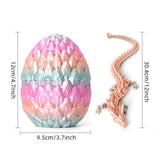 Maxbell 3D Printed Dragon in Egg Dragon Figurine Decor for Living Room Shelf Cabinet coloful