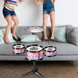 Maxbell Beginners Kids Drum Set Musical Instrument Music Toy for Kids Children's Day 3 Tom