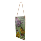 Maxbell Rustic Wooden Chicken Floral Easter Door Wall Hanger Memorial Jesus Resurrection Directional Sign
