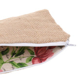 Flower Lace Bridesmaid Clutch Purse Makeup Bag Wedding Gift Favor Dark Brown