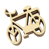 Pack of 10 Pieces Handcraft Bicycle Shape Wood Crafts Embellishment Scrapbooking DIY