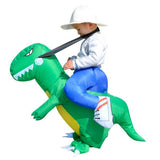 Maxbell Inflatable Dinosaur Riding Small Kids Halloween Cosplay Costume Fancy Dress