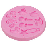 Maxbell  Round Silicone Mold Fondant Cake Chocolate Mold Decorating Tools DIY
