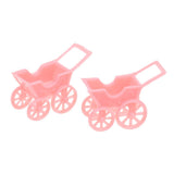 12pcs Cute Plastic Mini Carts Kids Toys Baby Shower Party Favors Pink