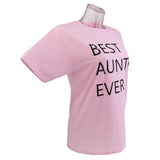 BAE Shirt Best Auntie Ever Best Auntie Shirt Auntie Shirt Aunt Shirt Christmas Birthday Gift Women T-Shirt Cool M Pink