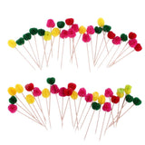 Approx.Pack of 50 Honeycomb Hawaiian Tropical Cocktail Party Fruit Umbrella Picks