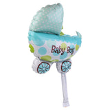 Baby Girl/Boy Pram Shaped Supershape Foil Balloon Blue