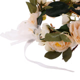 Women Girls Flower Cluster Hair Band Headband with Ribbon Hair Accessories