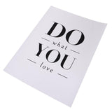 DO What YOU Love Quotes Canvas Painting Sign Home Wall Art Decor 30x40cm