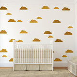 Cute Cloud Removable Vinyl Wall Stickers Home Bedroom Decal 5 x 10 cm White