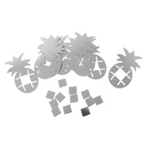 10PCS Pineapple Wall Sticker for Kid's Room Modern Art Decorate Silver