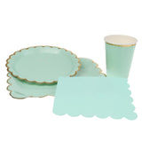 20xSolid Color Party Paper Napkin Serviettes Wedding Dinner Tableware Green