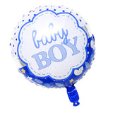 Polka Dot Aluminum Film Baby Girl Balloons Christening Baby Shower 18 Blue