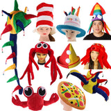 Cartoon Red Crab Costume Seafood Unisex Kids Adults Hat Mask Cap Fancy Dress Costume Accessory Party Birthday Gift