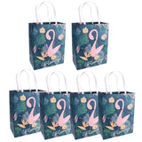 6 Pieces Flamingo Carry Loot Bags Wedding Birthday Gift Bags M