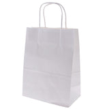 12 Pieces Calla Flower Party Kraft Paper Gift Bags Wedding Loot Bags White