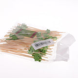 100x Summer Party Drink Cocktail Sticks Stirrer Food Cupcake Picks Green