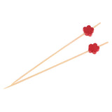 100x Summer Party Drink Cocktail Sticks Stirrer Food Cupcake Picks Red