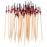 Bead Cocktail Sticks Sandwich Fruit Toothpick Picks Party Supplies Black Red