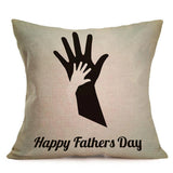 Happy Father's Day Linen Throw Pillow Case Cushion Cover Home Sofa