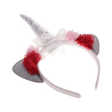 Unicorn Horn Headband Fancy Dress Halloween Adults Hen Party Props Silver