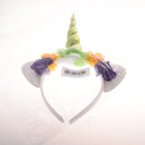 Unicorn Horn Headband Fancy Dress Halloween Adults Hen Party Props Green