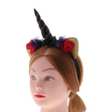 Unicorn Horn Headband Fancy Dress Halloween Adults Hen Party Props Black