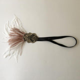 Vintage Lady Feather Flower Applique Headband Headpiece Hair Accessories