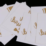 10xMetallic Gold Team Bride Tribe Temporary Tattoos Sticker Wedding Favor 16