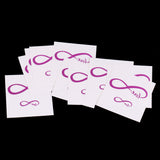 10x Purple Team Bride Tribe Temporary Tattoos Wedding Sticker Love