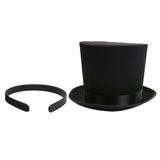 1920s Mini Top Hat Black Halloween Fancy Dress Costume Woman Girl Headband