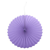 6pcs/Set Paper Pinwheel Folding Hanging Fan Backdrop Party Decoration Purple