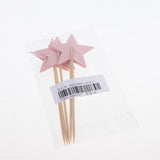 5/set Glitter Star Cake Cupcake Topper Food Picks Wedding Party Decor Pink