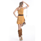 Indian Women Squaw Costume Native American Tribal Halloween Fancy Dress XXL