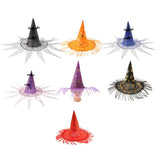 Kids Witch Hat Wizard Headpiece for Fancy Dress Party Black Spider