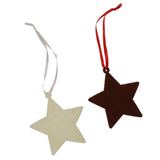 4x Merry Christmas Hanging Tags Xmas Tree Ornament Decor Star