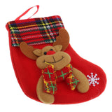 Cute Christmas Stockings Candy Socks Bag Xmas Tree Hanging Decor Elk