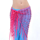 Belly Dance Hip Scraf Dance Belt Skirt for Halloween Fancy Dress Rose