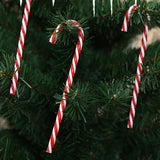 Plastic Candy Cane Christmas Tree Hanging Decoration Red White Ornament 30cm