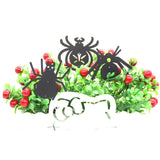 6 Strings Black Spiders Hanging Decoration Garland for Halloween Home Party Ornament