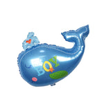 Whale Design Foil Balloon Boy Girl Baby Shower Kids Party Supplies Blue Boy
