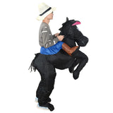 Inflatable Costume Horse Rider Fat Pant Fancy Dress Black